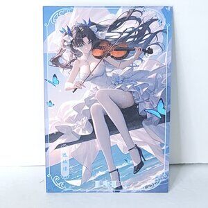Rin Waifu Card Anime Girl Violin Matchmaker Wall Art Oversized Board A5